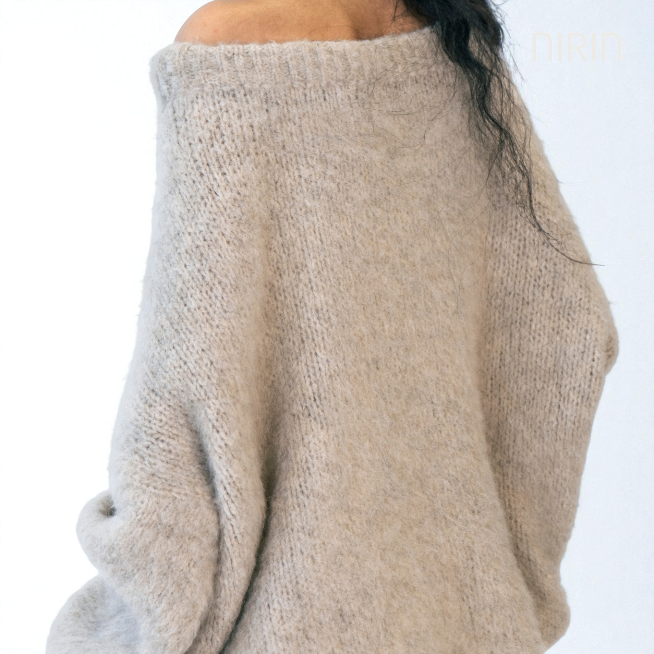 Off-Shoulder Knit Pullover