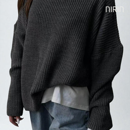 LYRA Gebreide Ronde Hals Trui