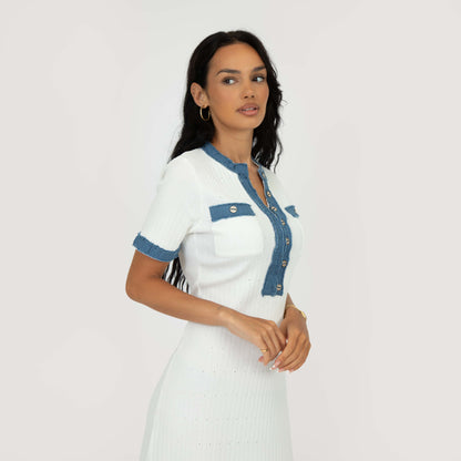 Modern Fit Gebreide Jurk