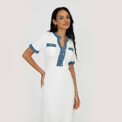 Modern Fit Gebreide Jurk