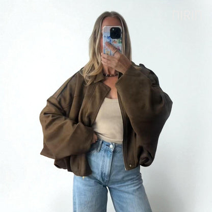 ELVY Oversized Bomber Jacket
