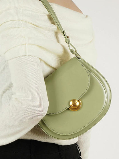 Leren Saddle Crossbody Tas