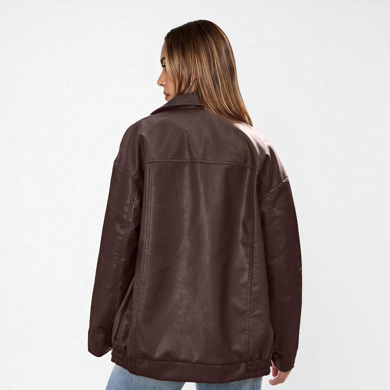 NOIR Oversized Leren Jacket