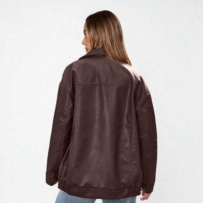 NOIR Oversized Leren Jacket