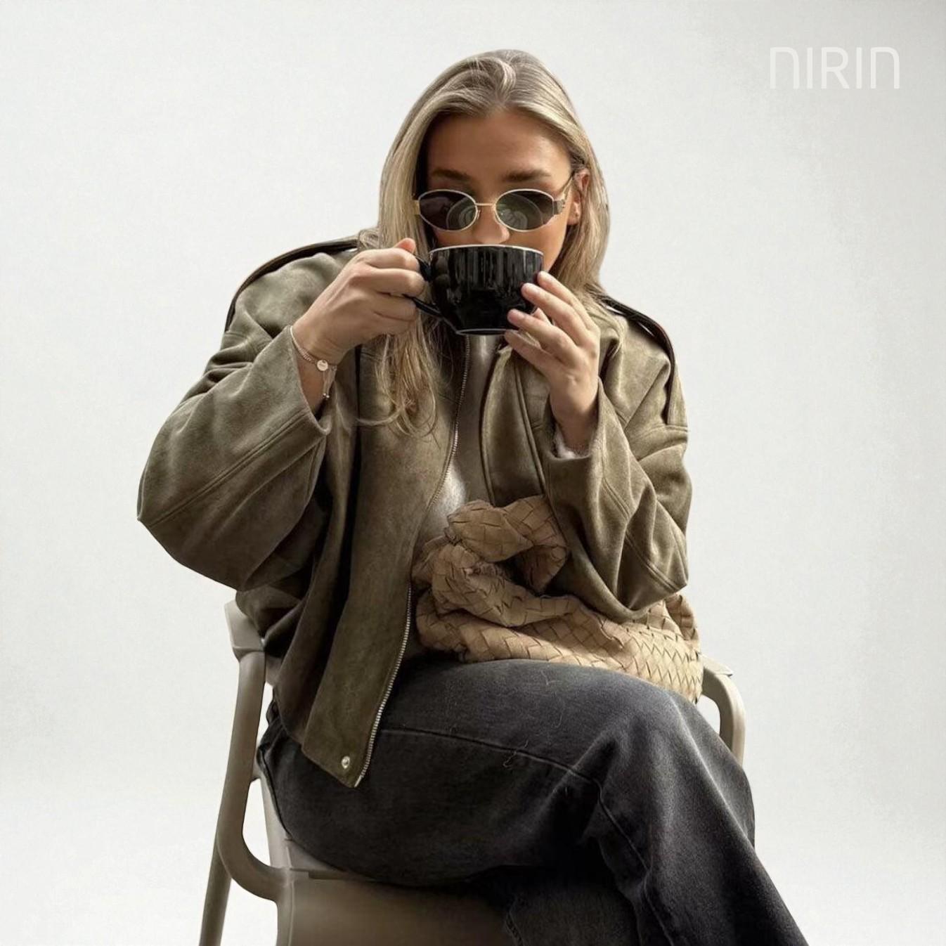 ELVY Oversized Bomber Jacket