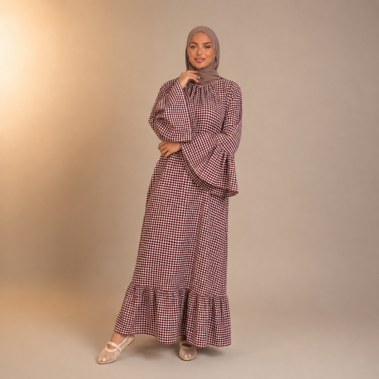 Layan Plaid Seasons Dress
