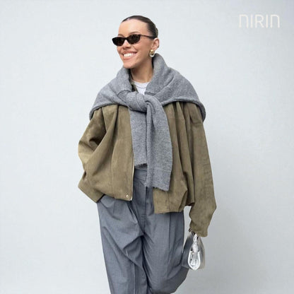 ELVY Oversized Bomber Jacket