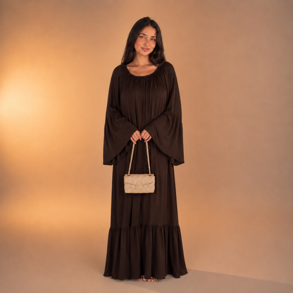 Roqaya Falling Sleeve Dress