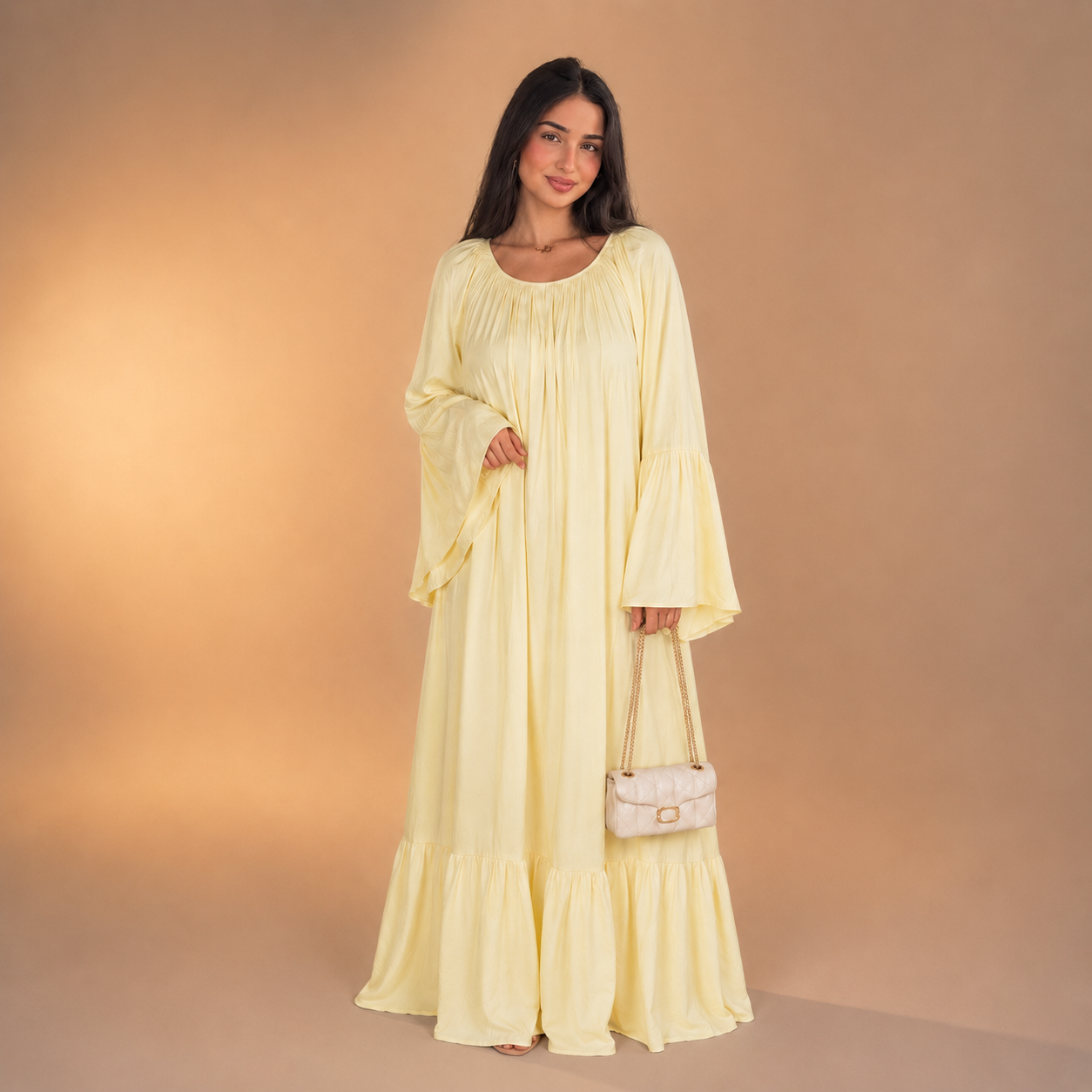 Roqaya Falling Sleeve Dress