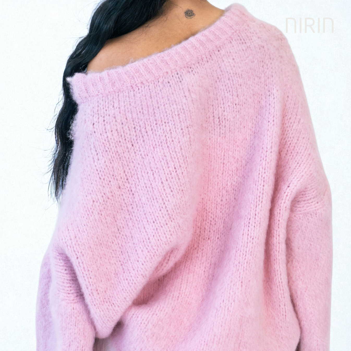 Off-Shoulder Knit Pullover