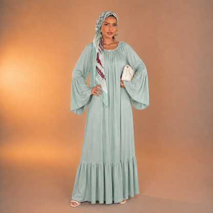Roqaya Falling Sleeve Dress