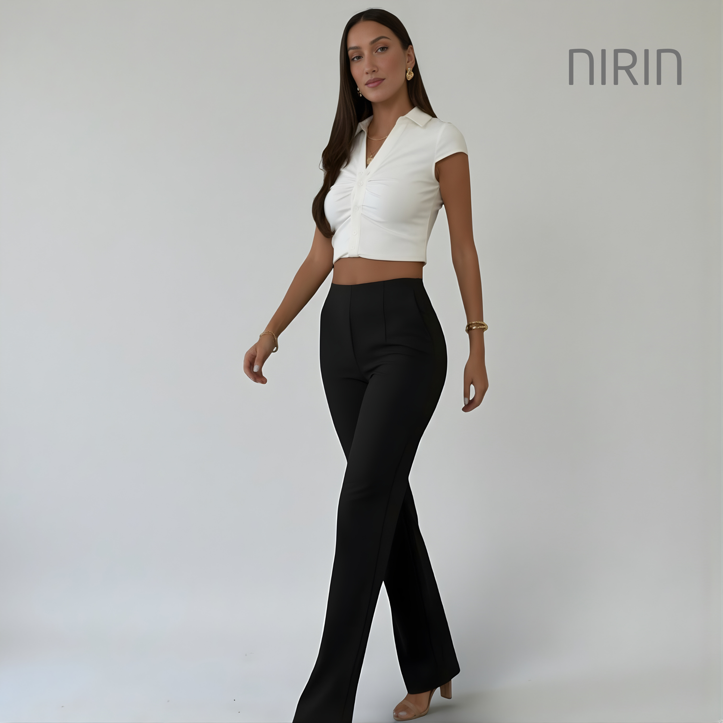 AVA High Waist Cropped Pants