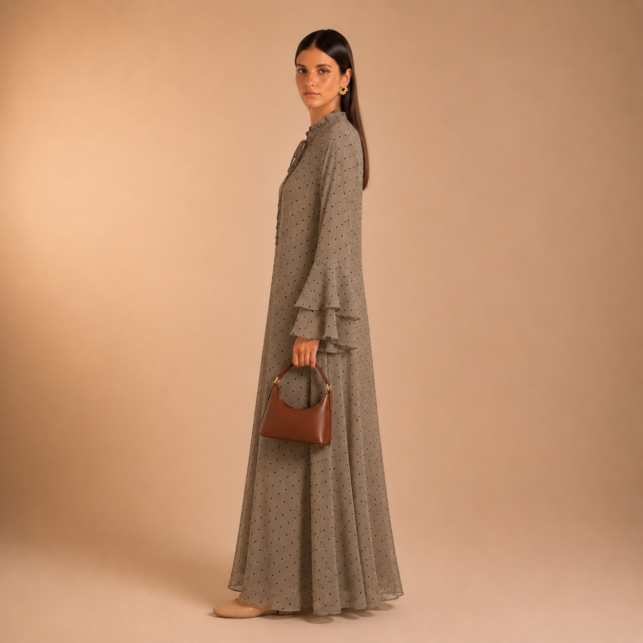 Maram Feather Dot Dress