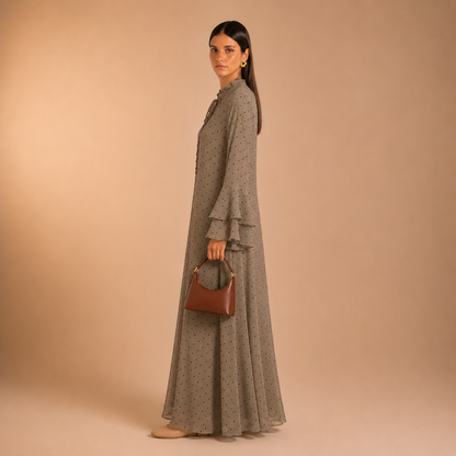 Maram Feather Dot Dress