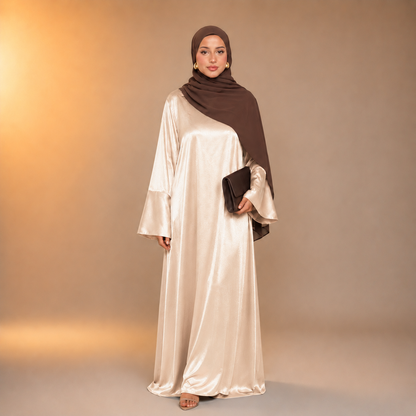 Asiyah Satin Line Abaya
