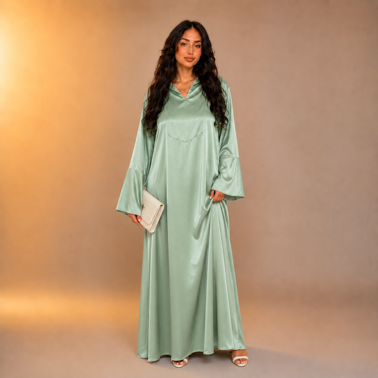 Asiyah Satin Line Abaya