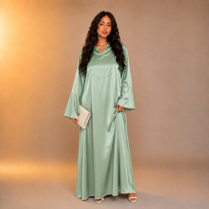 Asiyah Satin Line Abaya