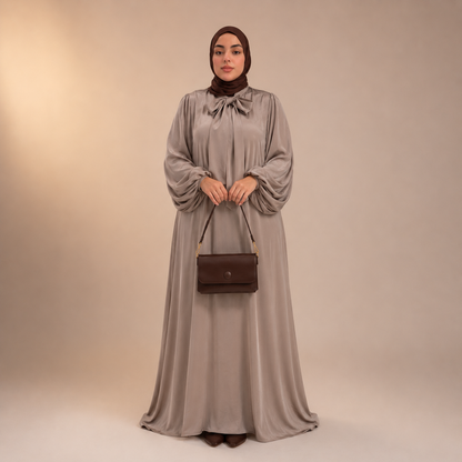 Raniya Luchtige Dress met Strik (Plus Size)