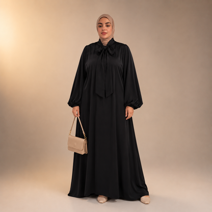 Raniya Luchtige Dress met Strik (Plus Size)