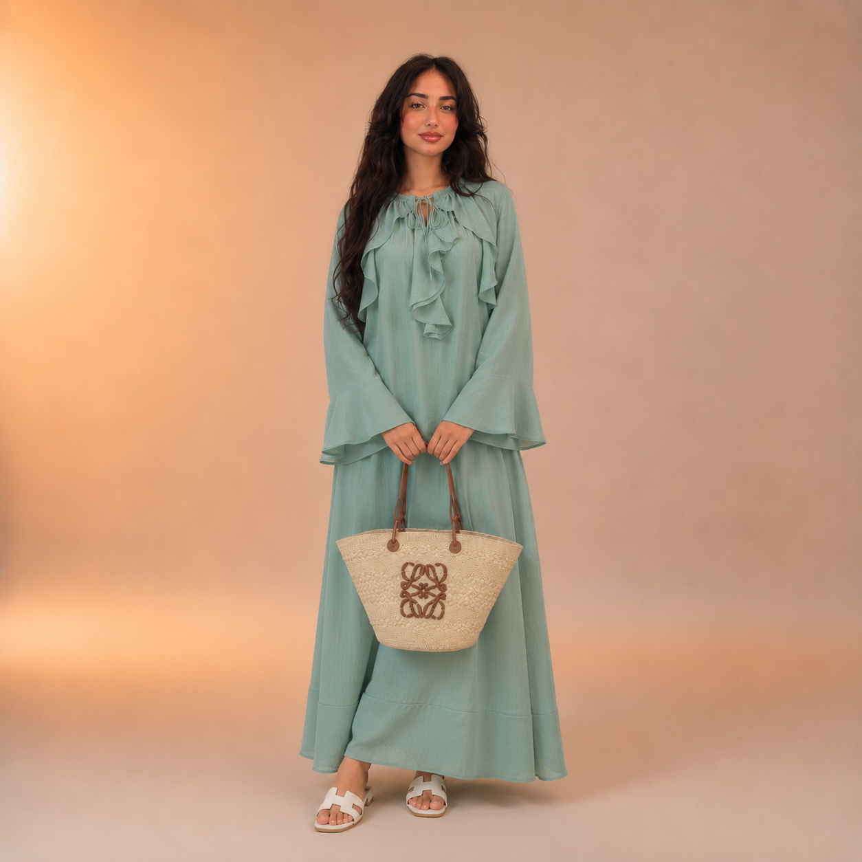 Hind Front Frill Twinset
