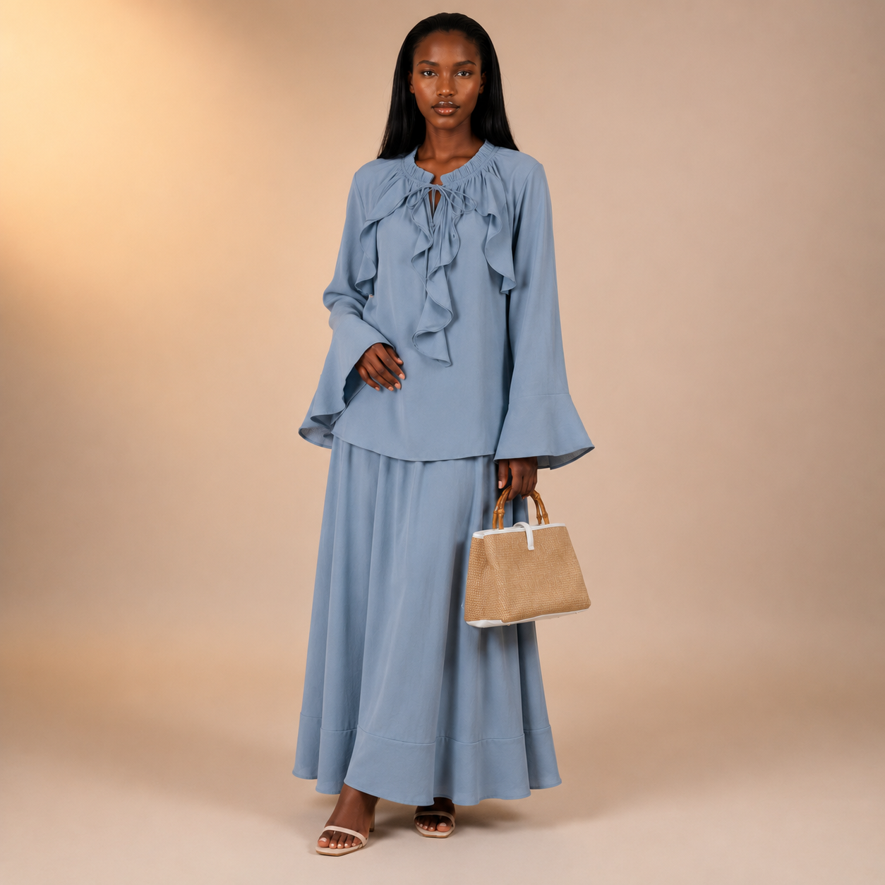 Hind Front Frill Twinset