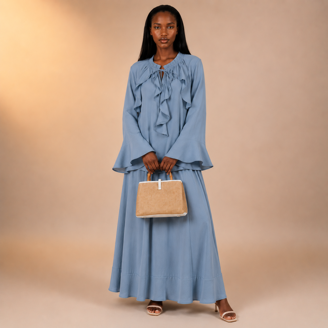 Hind Front Frill Twinset