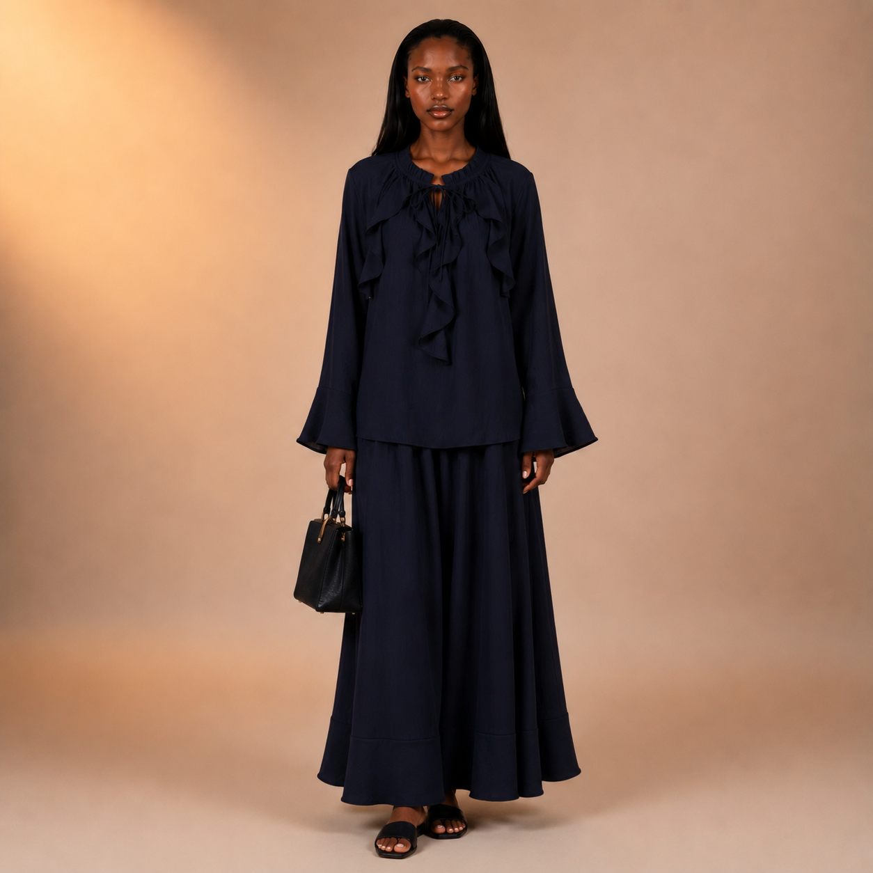 Hind Front Frill Twinset