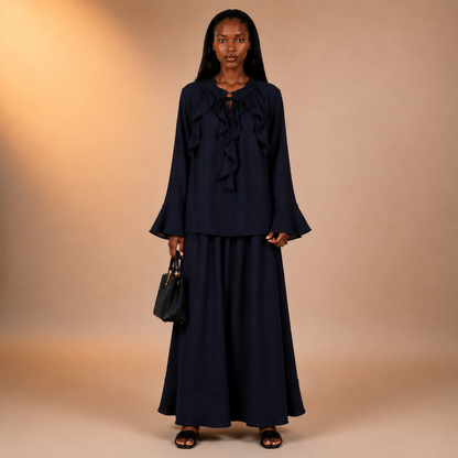 Hind Front Frill Twinset