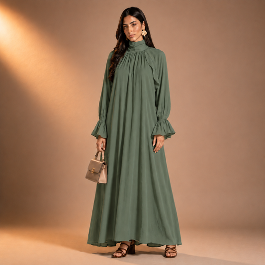 Rawan Layered Sleeve Dress