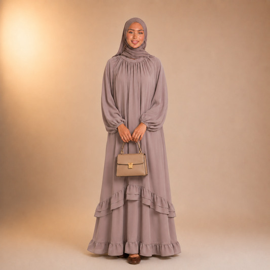 Sahar Soft Cascade Dress