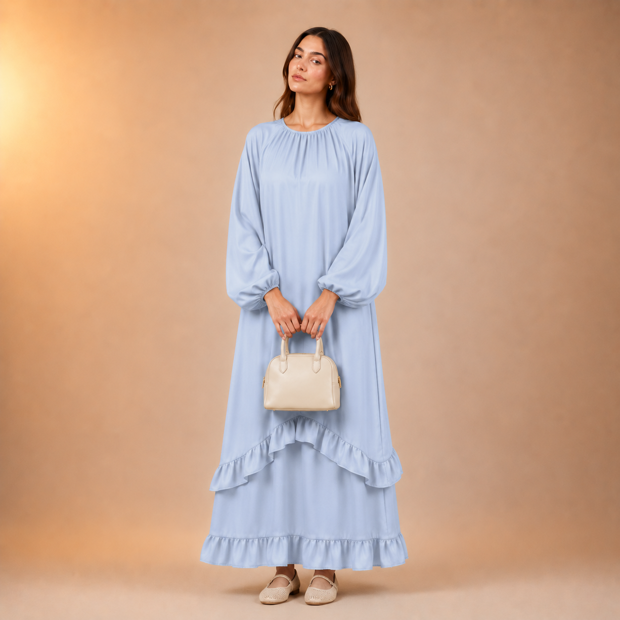 Sahar Soft Cascade Dress