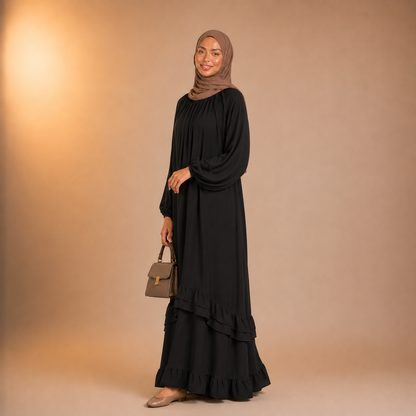 Sahar Soft Cascade Dress