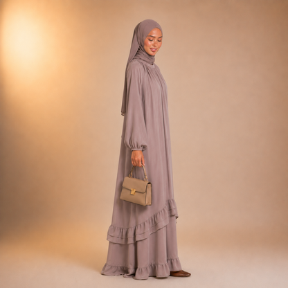 Sahar Soft Cascade Dress