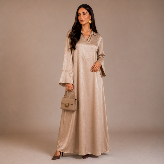 Asiyah Satin Line Abaya