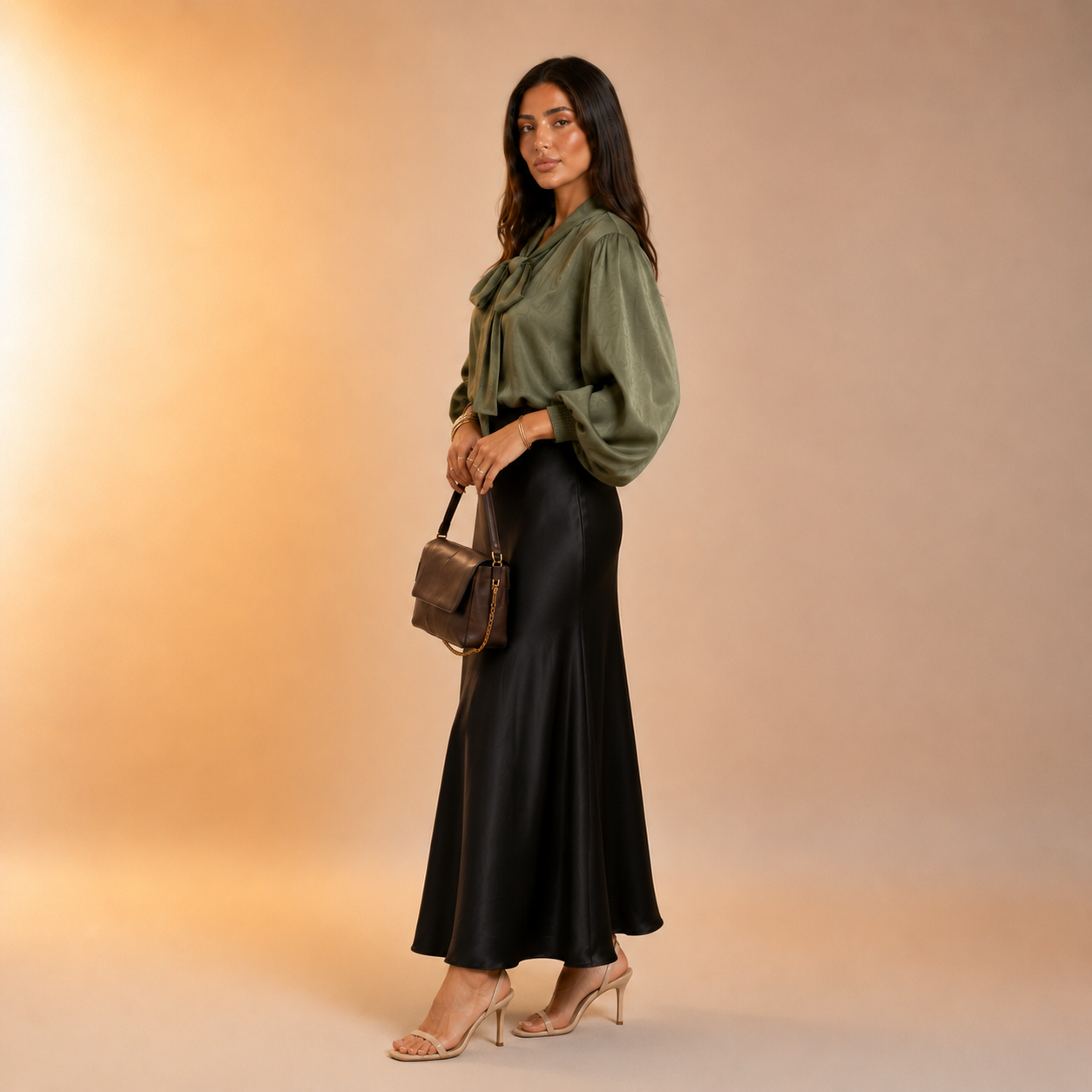Nisma Satin Strik Blouse
