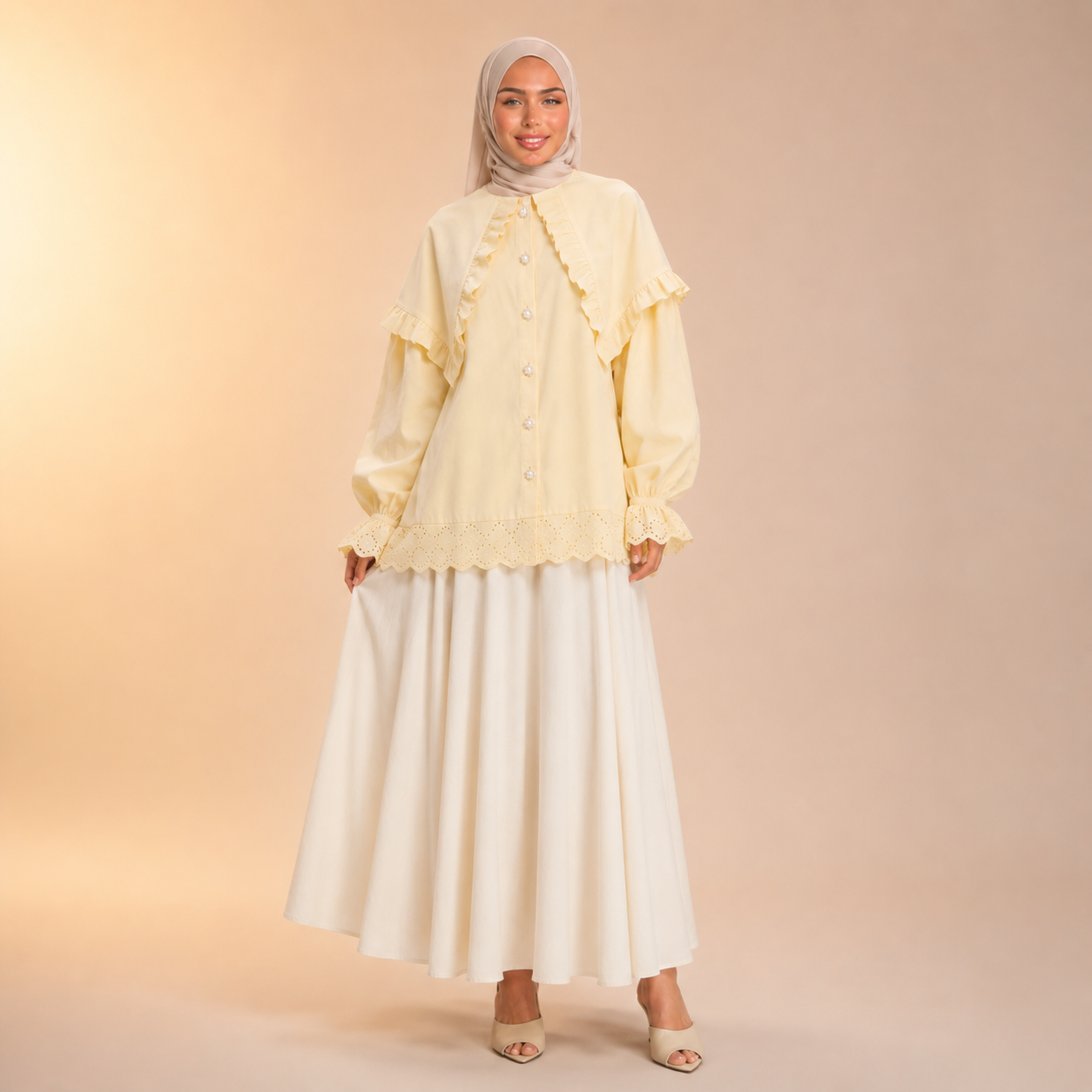 Tasneem Charming Ruffle Blouse