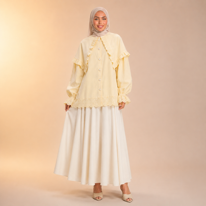 Tasneem Charming Ruffle Blouse