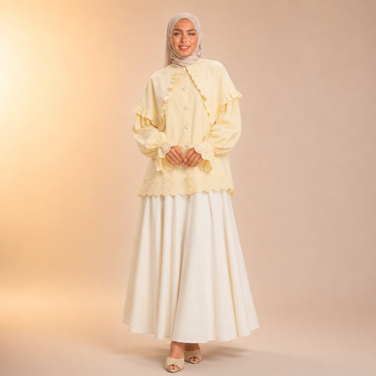 Tasneem Charming Ruffle Blouse