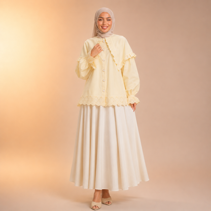 Tasneem Charming Ruffle Blouse
