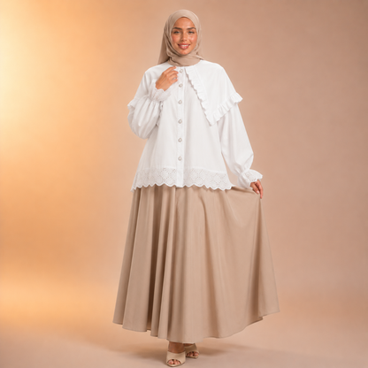 Tasneem Charming Ruffle Blouse