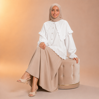 Tasneem Charming Ruffle Blouse