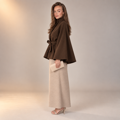 Safiya Majestic Poncho Coat