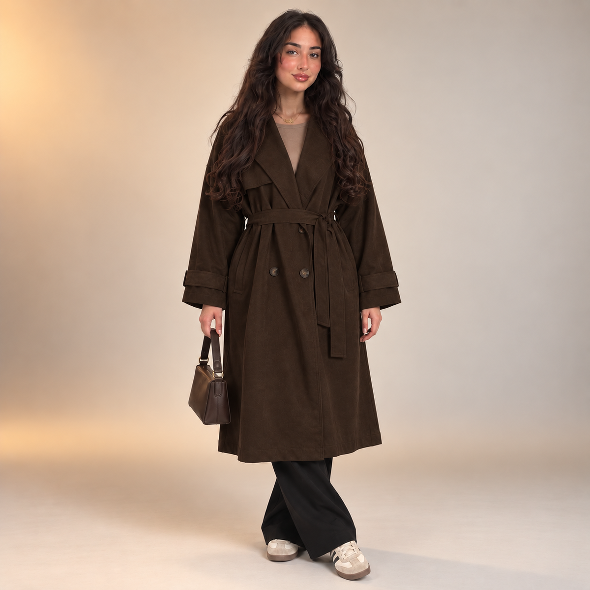 Maysan Suede Trench Coat