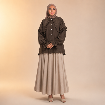 Tasneem Charming Ruffle Blouse