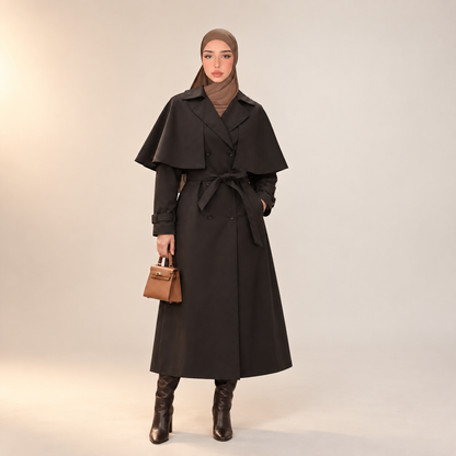 Lareen Royal Cape Trench Coat