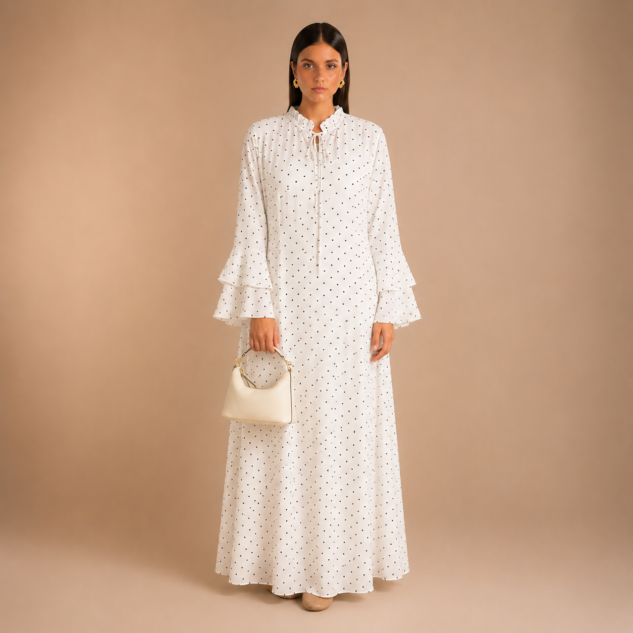 Maram Feather Dot Dress