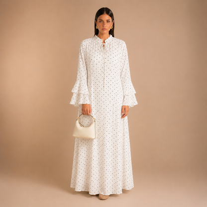 Maram Feather Dot Dress