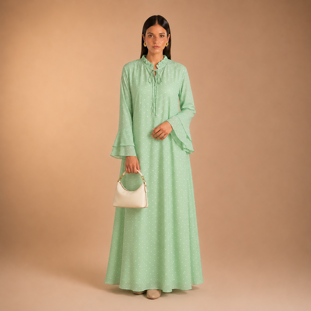 Maram Feather Dot Dress
