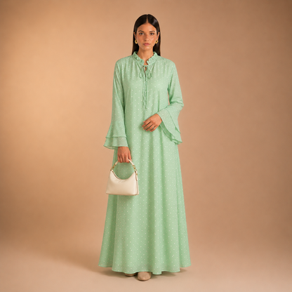 Maram Feather Dot Dress