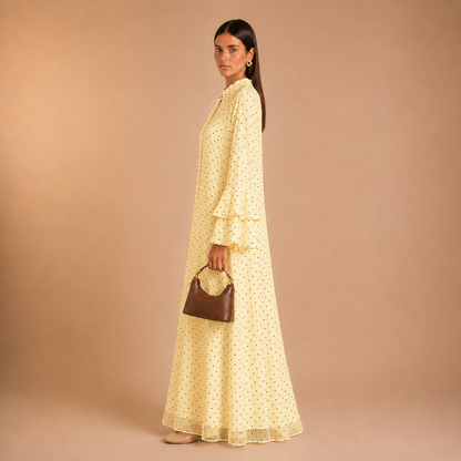 Maram Feather Dot Dress
